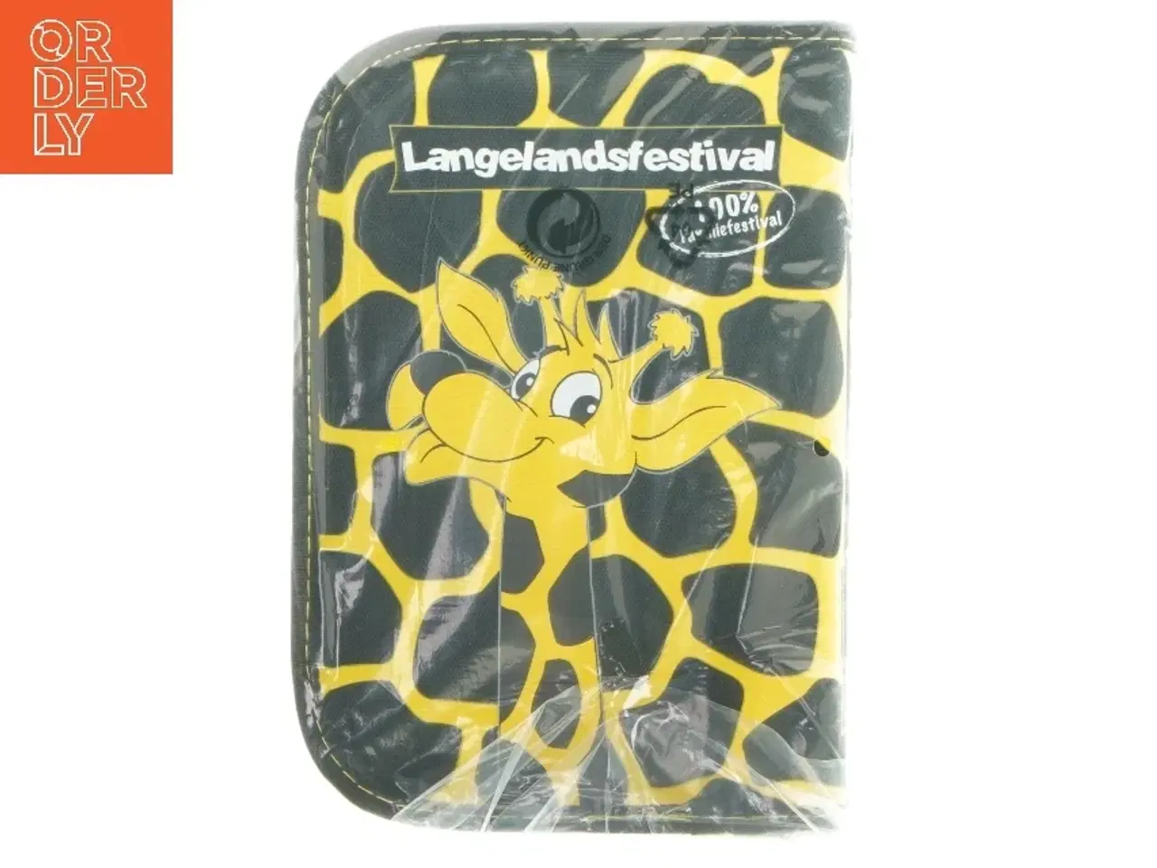 Billede 2 - Opbevaringspung med giraffmotiv fra Langelandsfestival (str. 19,5x13 cm)