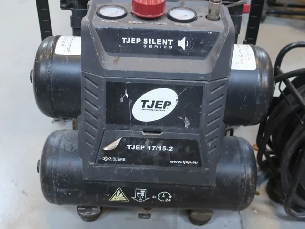 Billede 2 - Kompresser TJEP 17/15-2 og slangeopruller