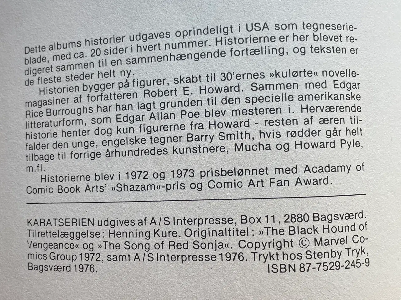 Billede 3 - Karate serien 2 Conan og røde Sonja 