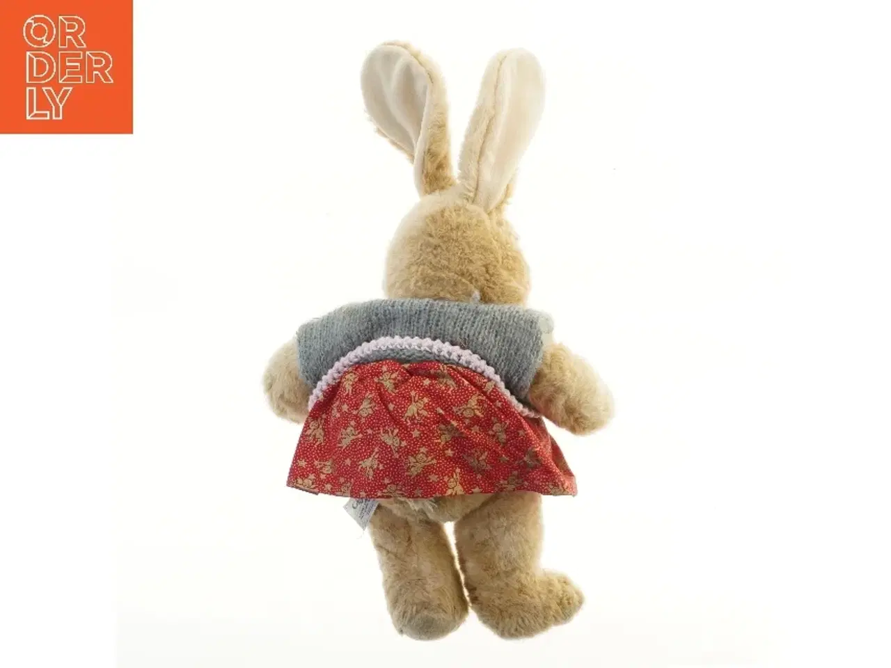 Billede 2 - Bamseklædt kanin i kjole fra Build a Bear (str. 44 cm)