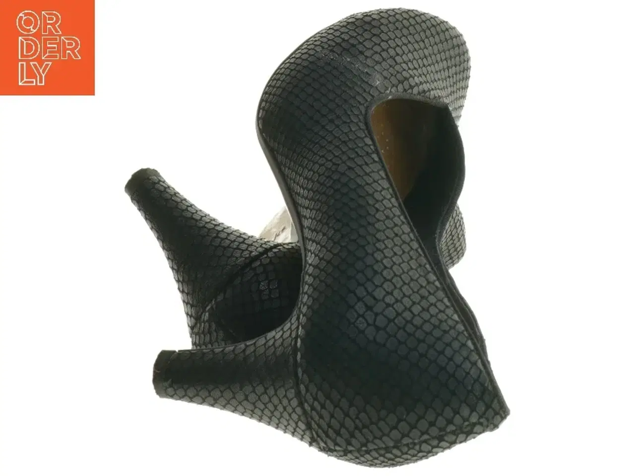 Billede 3 - Sorte sko med høje hæle fra Clarks (str. 4,5)