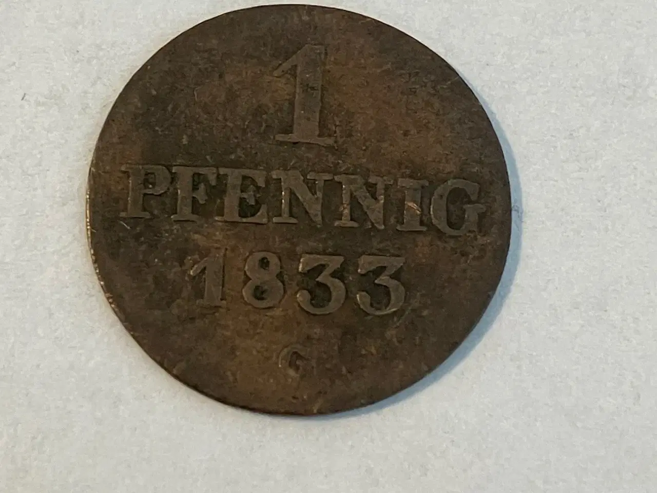 Billede 1 - 1 Pfennig 1833 Germany - Slidt