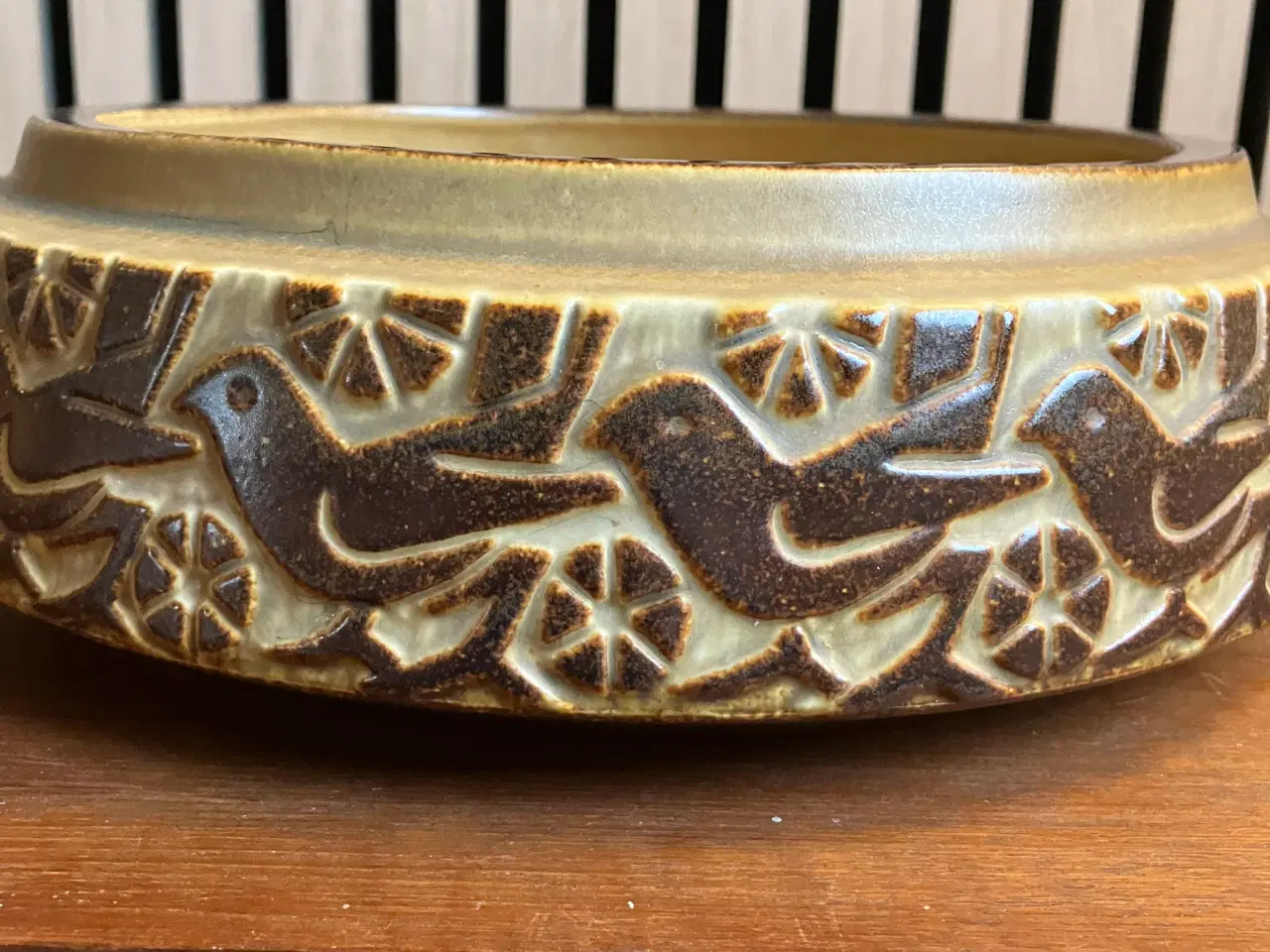 Billede 2 - Michael Andersen stentøjsskål med fugle 