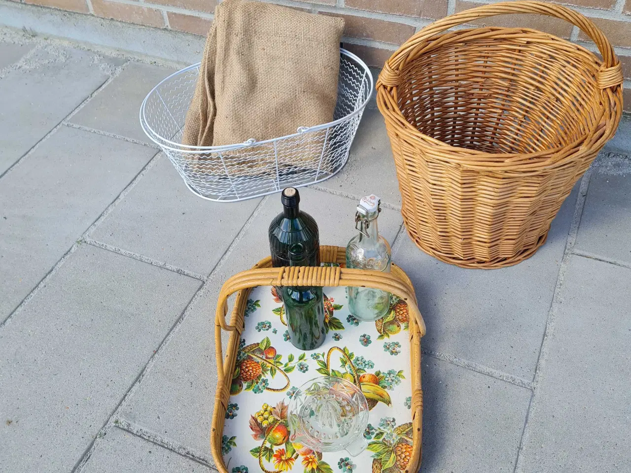 Billede 5 - Markedskurv, pilefletskurv  picnickurv, opbevaring