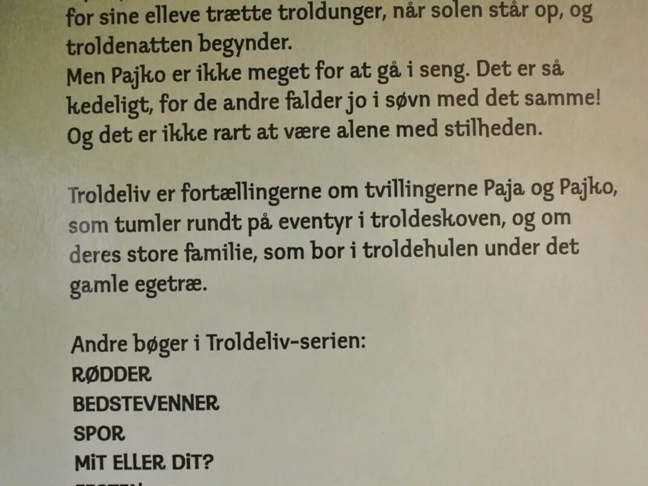 Billede 2 - troldeliv 6 - sov godt, pajko, af sissel bøe og pe