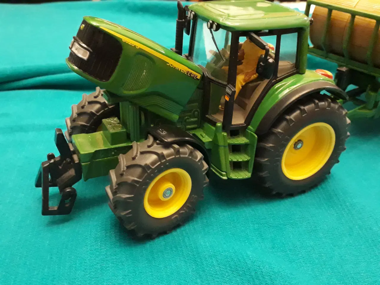 Billede 3 - Siku John Deere med Rundballevogn