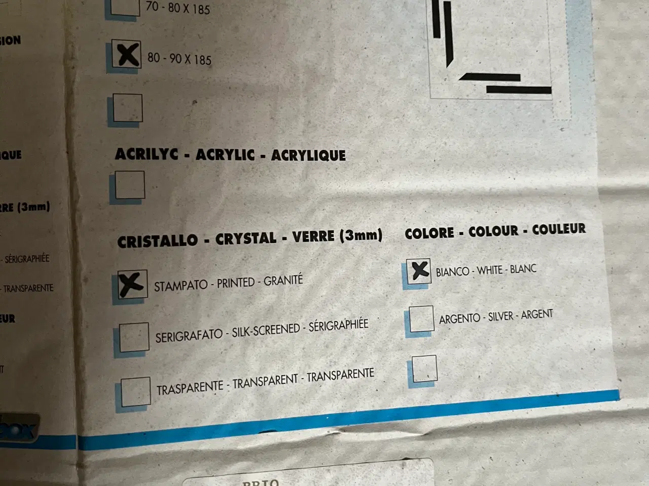 Billede 4 - Brusehjørne med 2 skydelåger