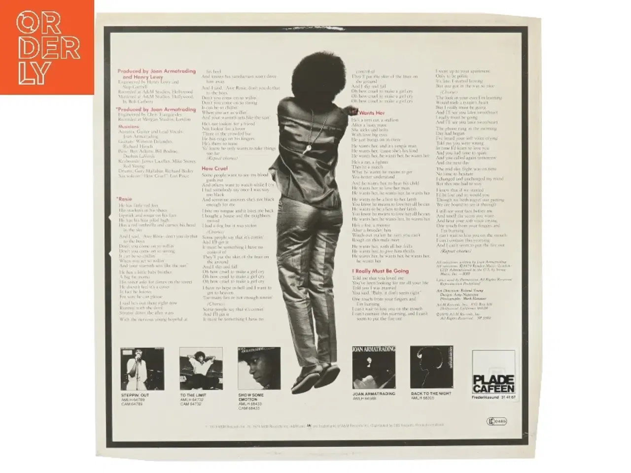 Billede 2 - Joan Armatrading - Album Cover fra A&M Records