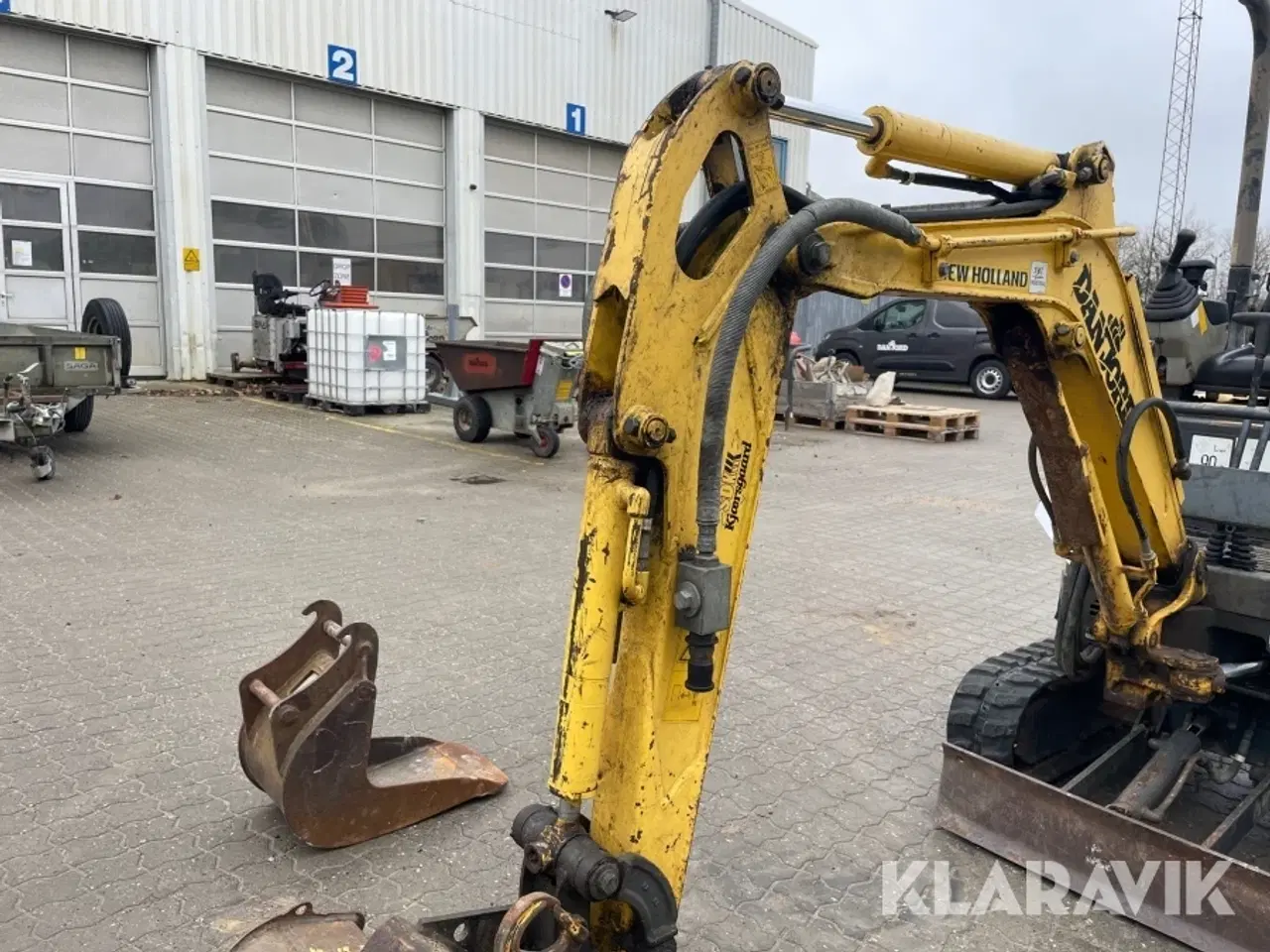 Billede 10 - Minigraver New Holland E10SR med skovle