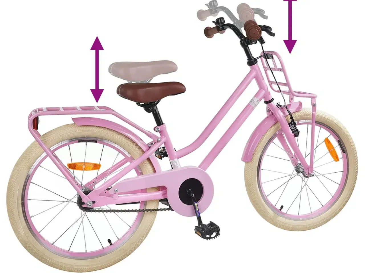 Billede 7 - Børnecykel 18 tommer til 5-7 år gammel Lys pink