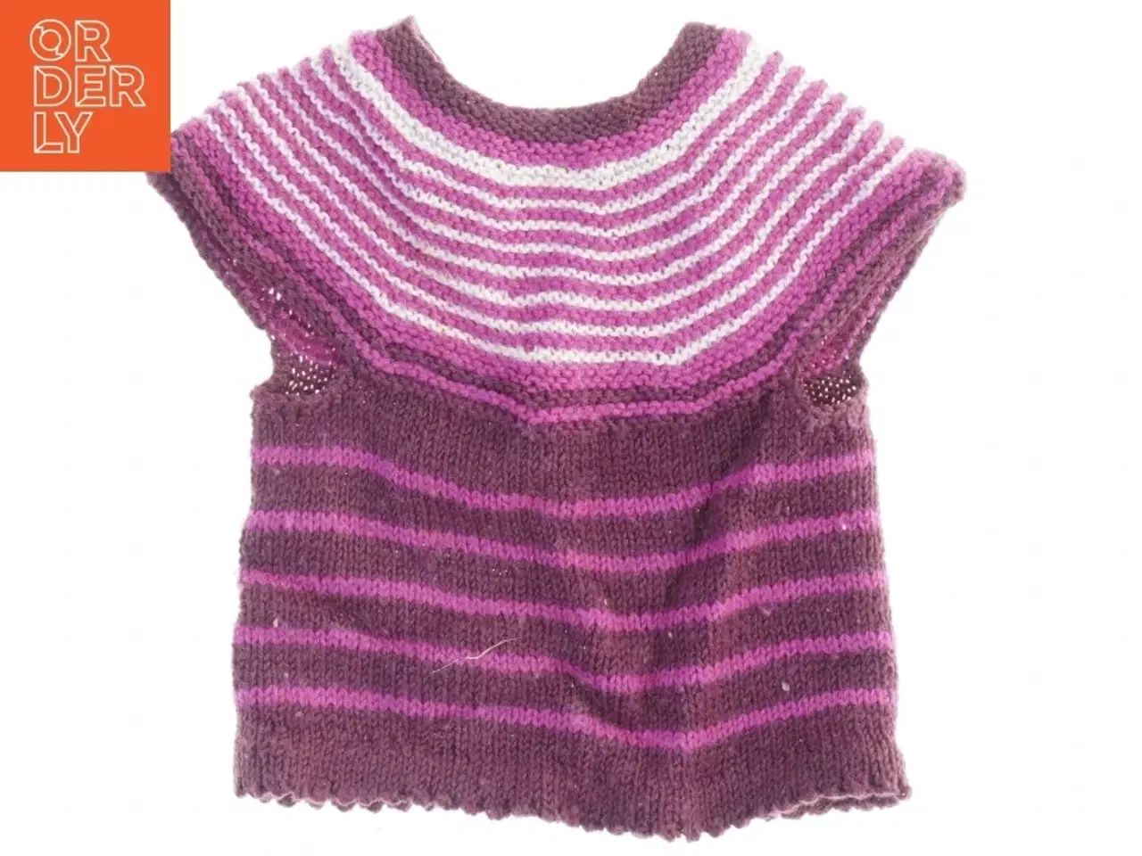 Billede 1 - Håndstrikket vest (str. 25 x 28 cm)