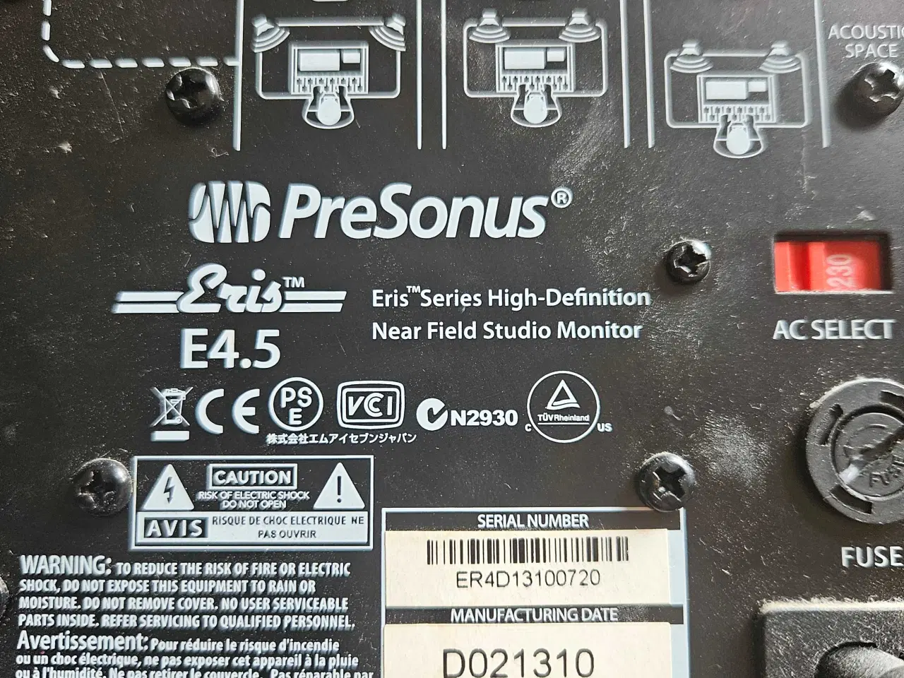 Billede 3 - Presonus e 4,5 aktive studiehøjtalere