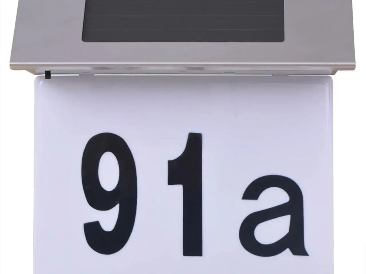 Billede 3 - Soldrevet husnummerlampe LED rustfrit stål