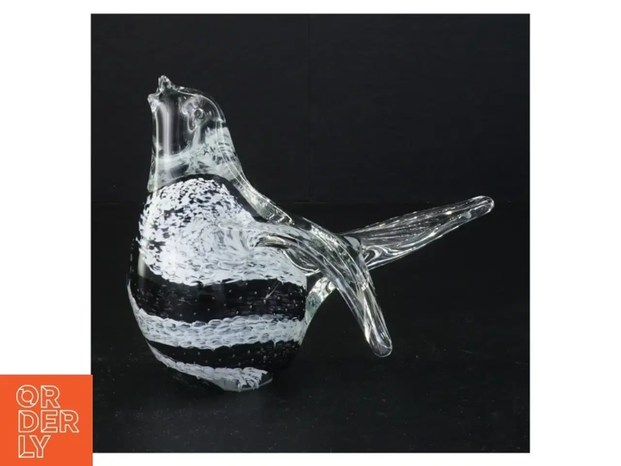 Billede 1 - Håndlavet Glasfugl skulptur (str. 16 xn 14 cm)