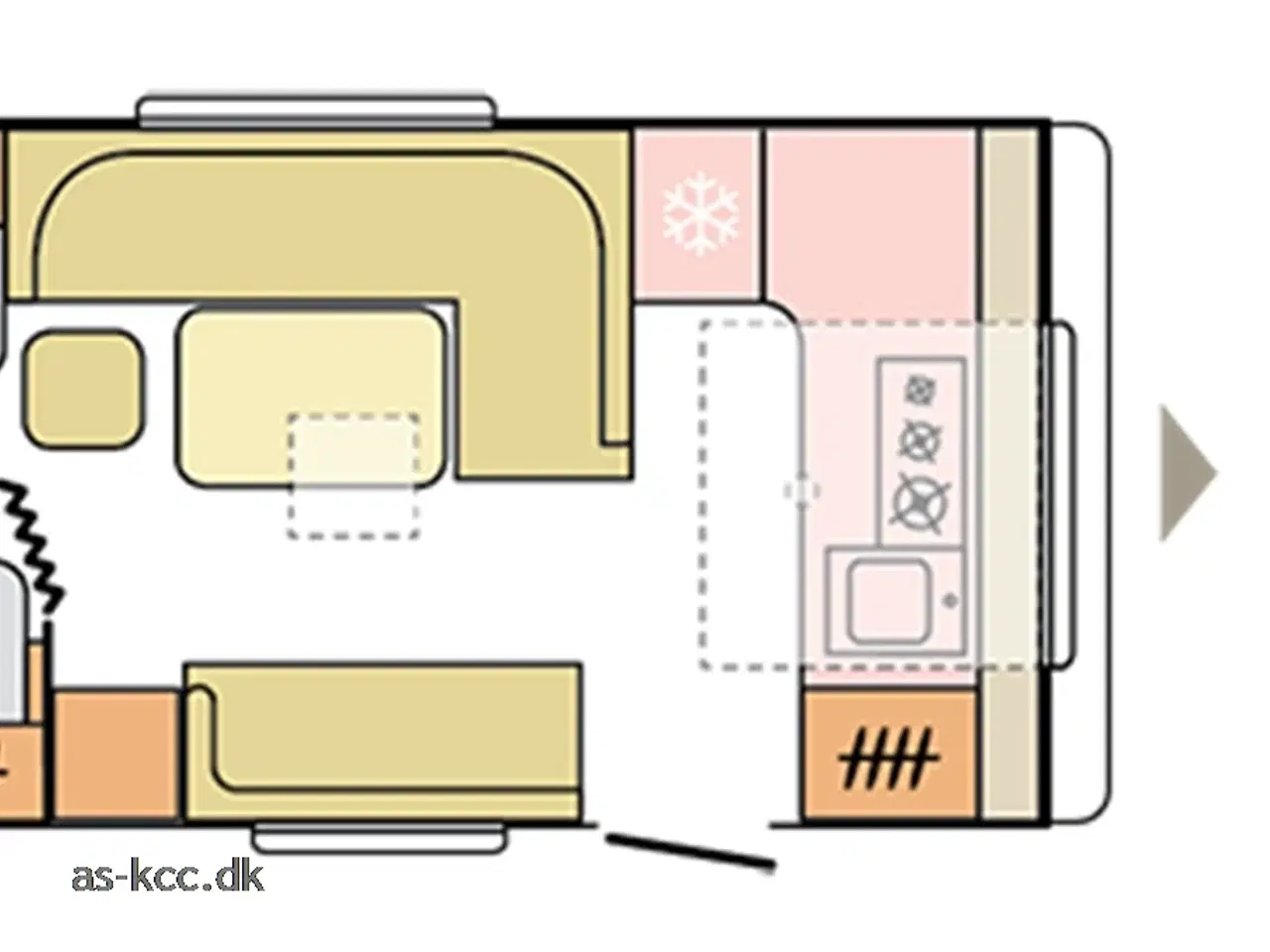 Billede 14 - 2023 - Adria Adora 613 HT   Adria Adora 613 HT (årg. 2023) 4 sovepladser 6 siddepladser. Batteriboks og lader nu standard