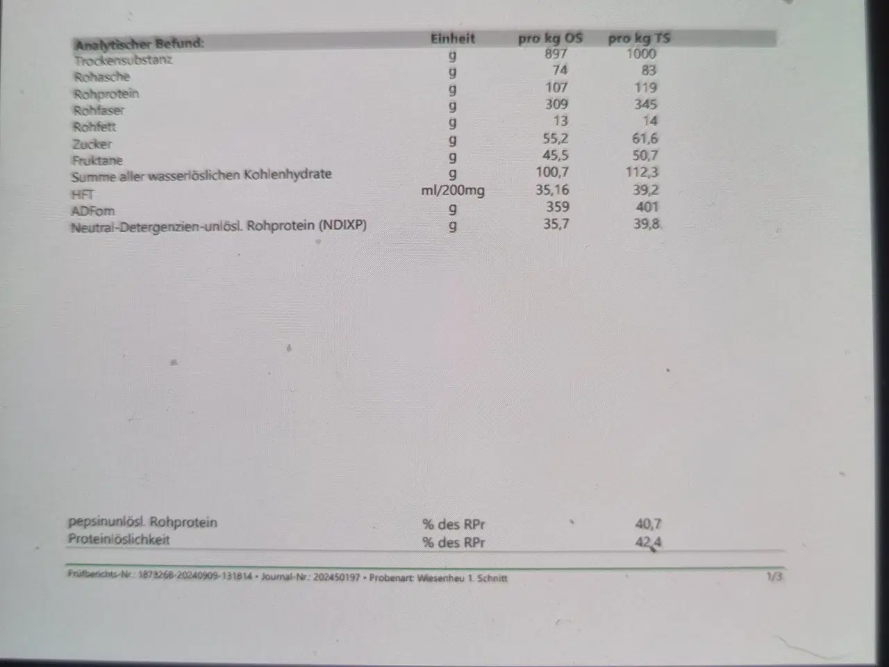 Billede 1 - Hø sælges m analyse 2.75 kr pr kg plus moms