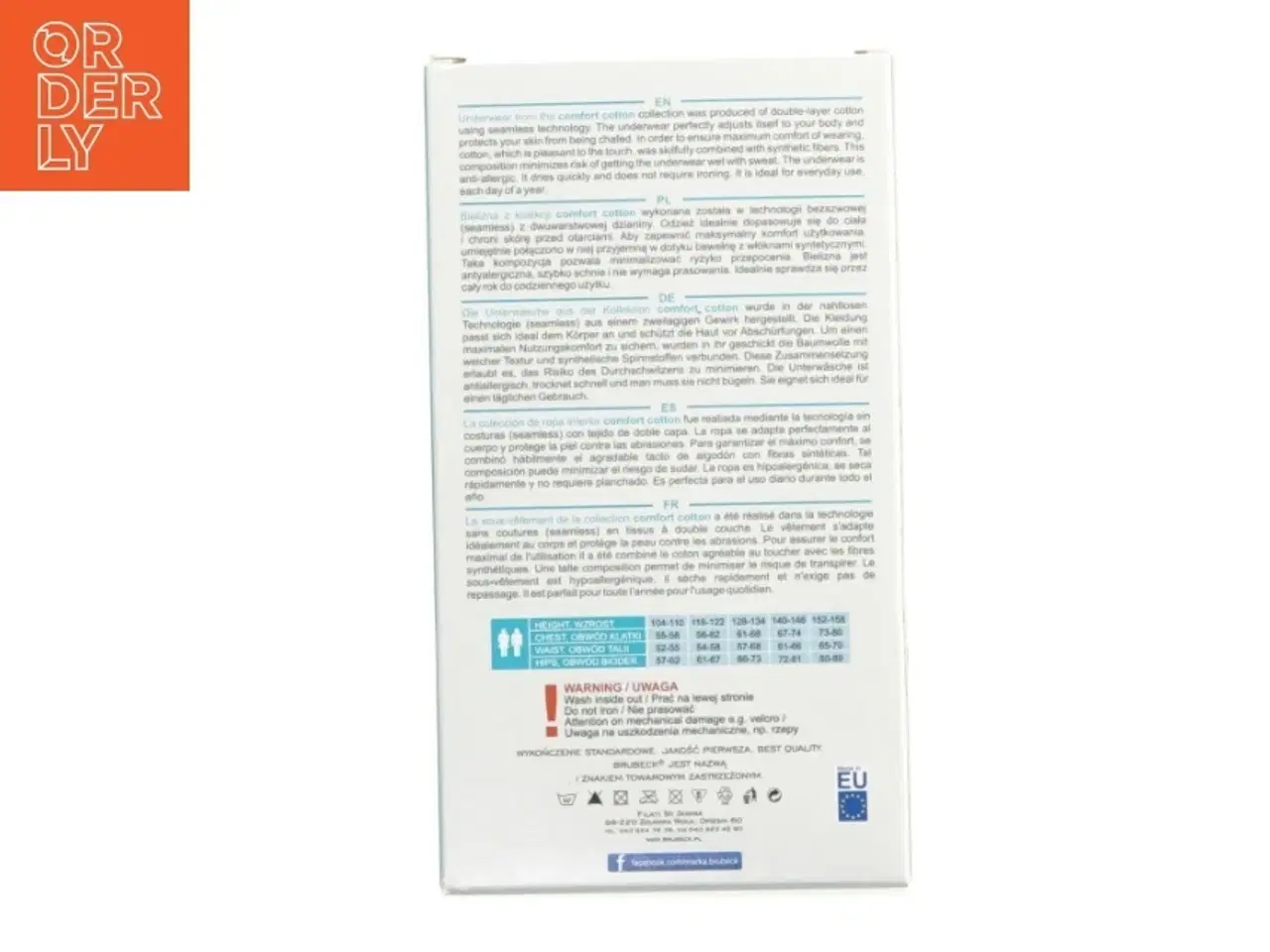 Billede 4 - Undertøjs sæt (str. 45x25 cm) fra Brubeck