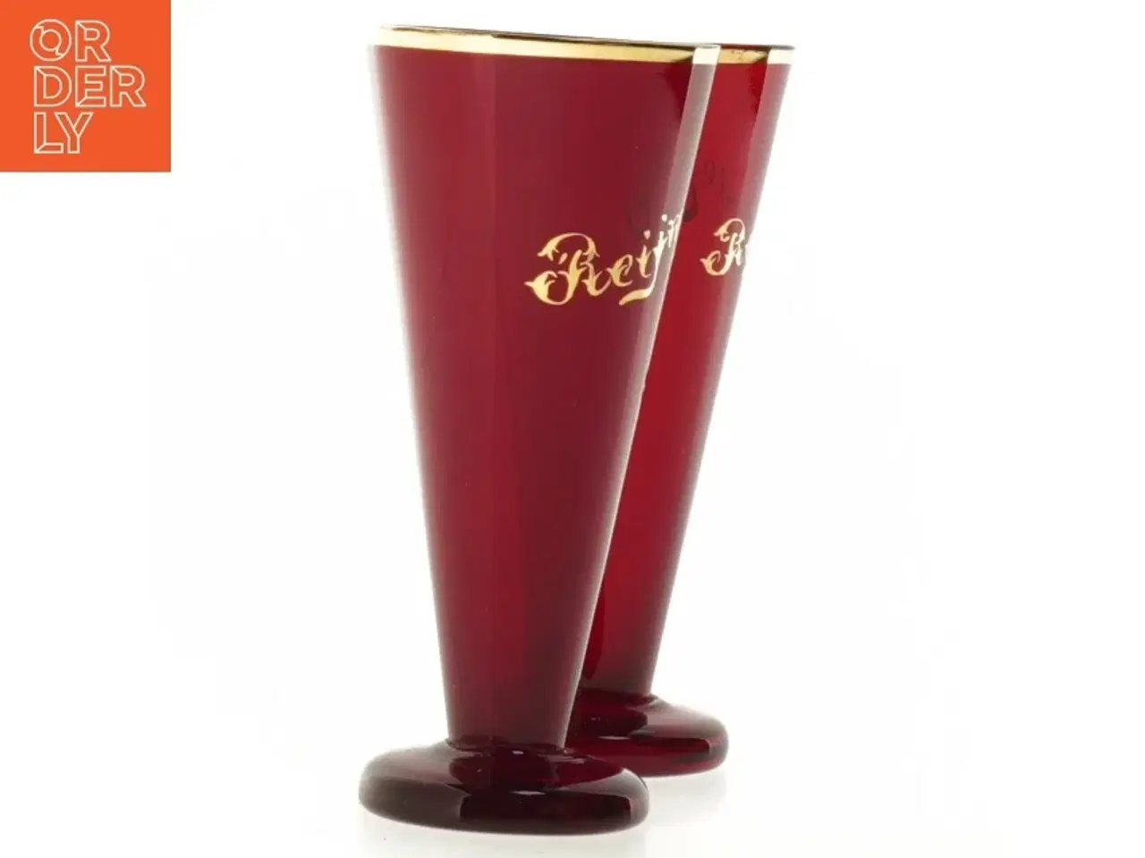 Billede 3 - Røde glas (str. H 15 cm)