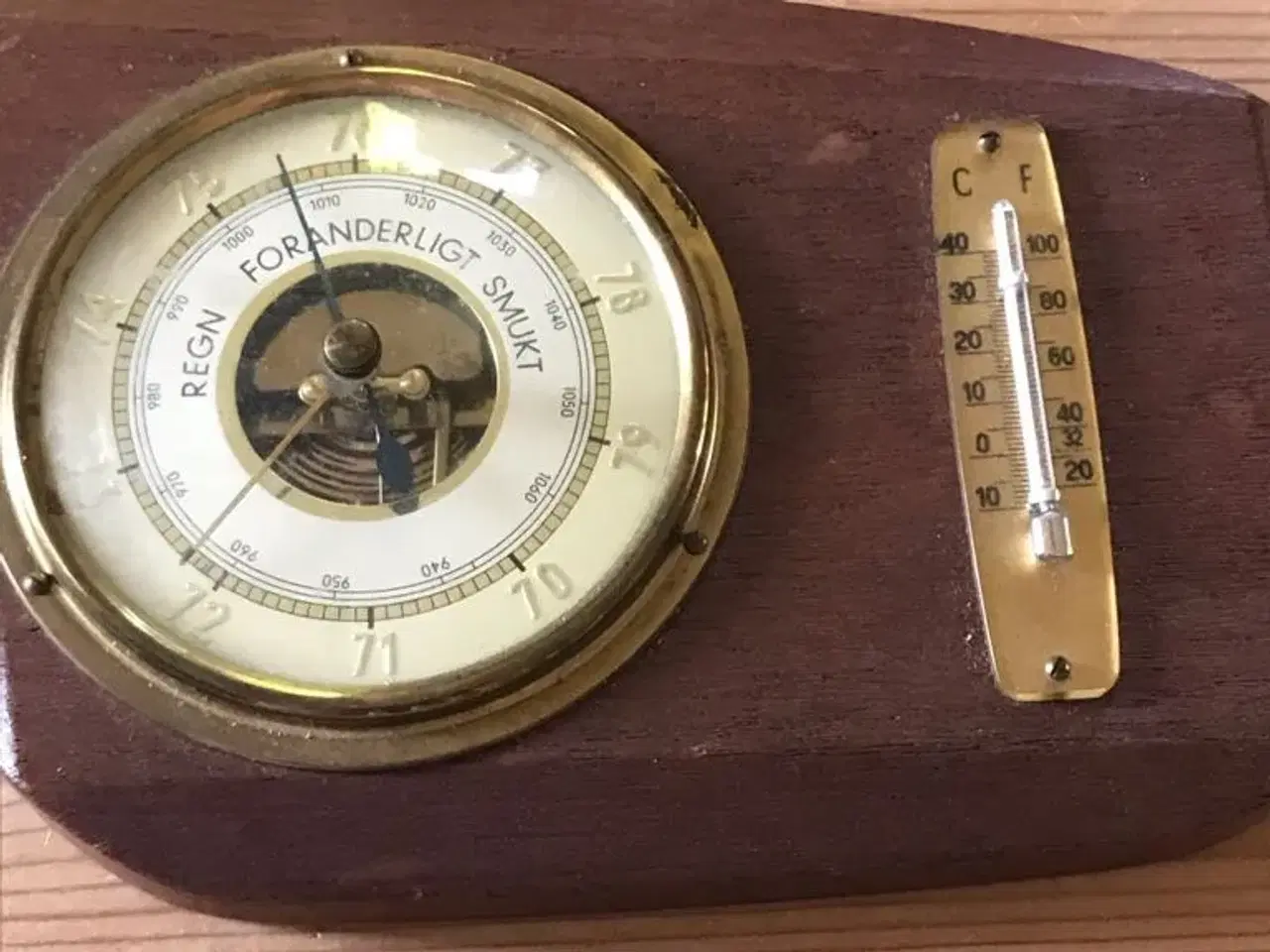 Billede 1 - Termometer i teak