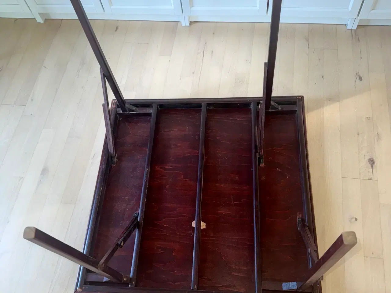 Billede 4 - Klassisk vintage foldbart spille/bridgebord – grøn