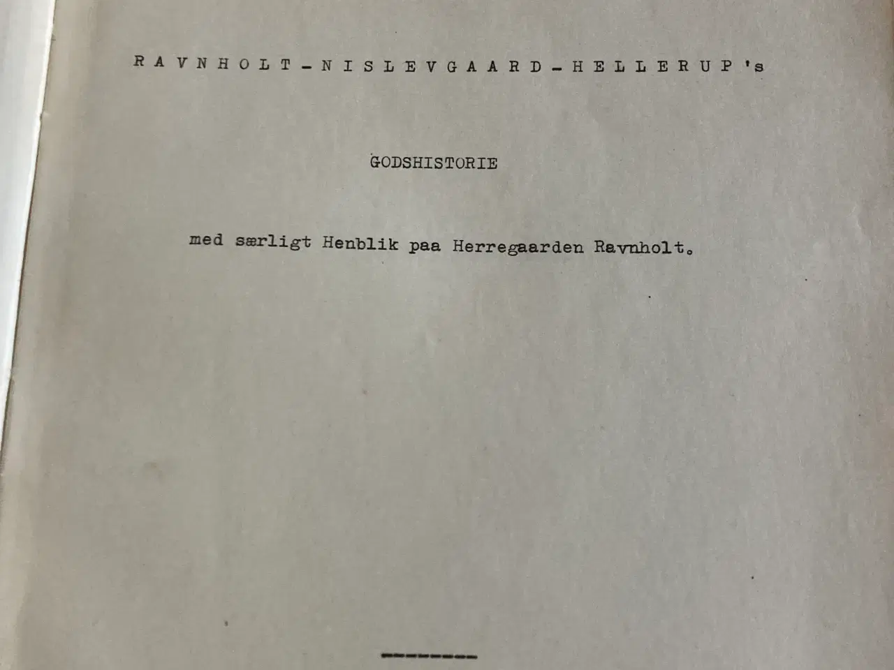 Billede 4 - Ravnholt Gods slægtstavle