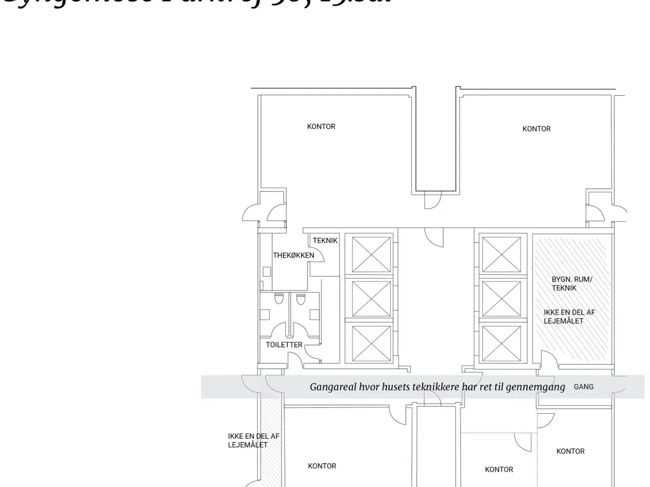 Billede 19 - 275 m² lyst kontorlejemål i Søborg Tower med bemandet reception.kantine og fri parkering.