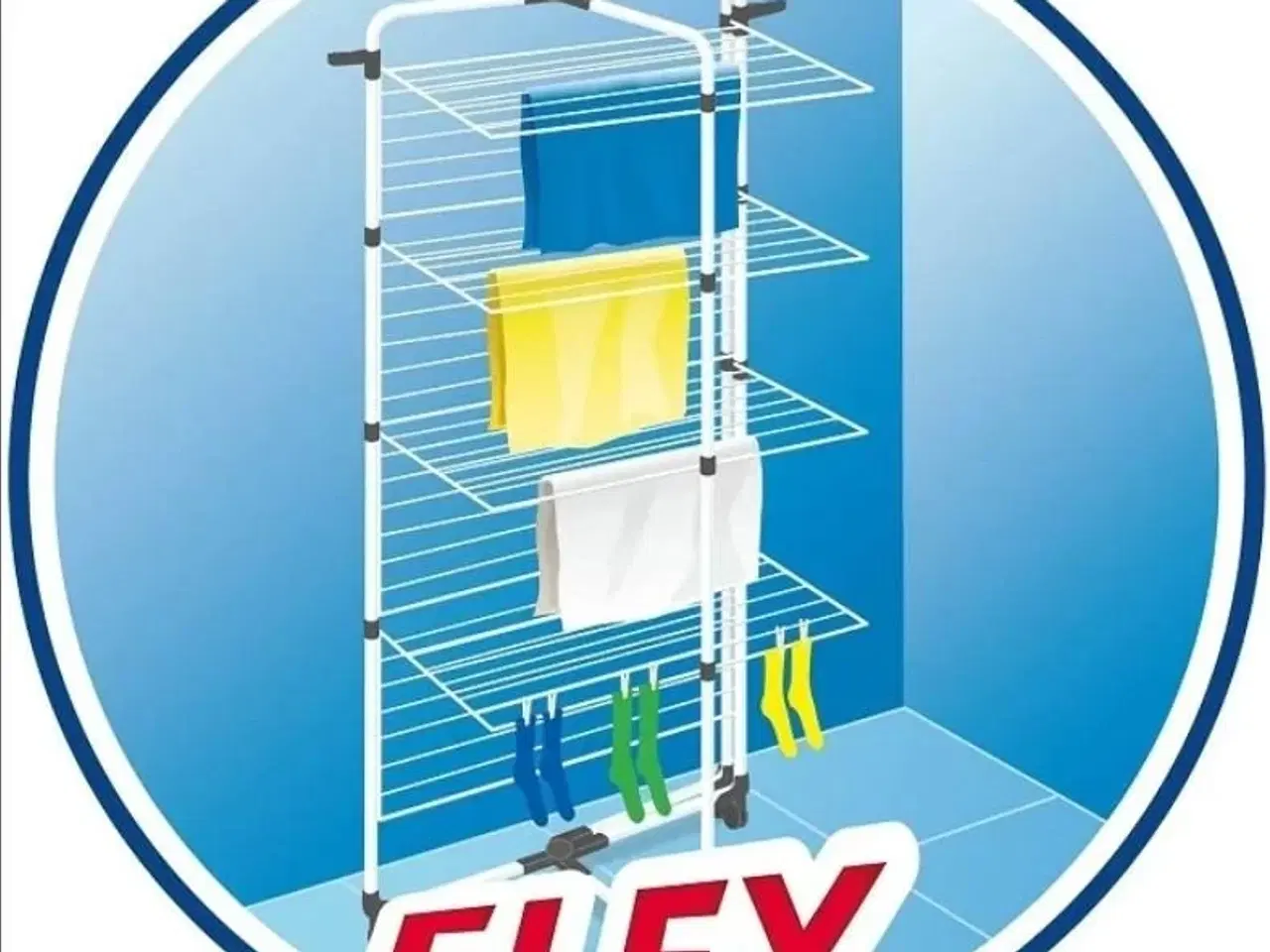 Billede 23 - Tørrestativ Vileda Mixer 4 – vertikalt, 40 m tørreplads