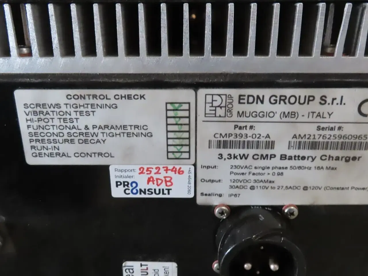 Billede 4 - EDN Charger 3.3 kW 120V - Refurbished