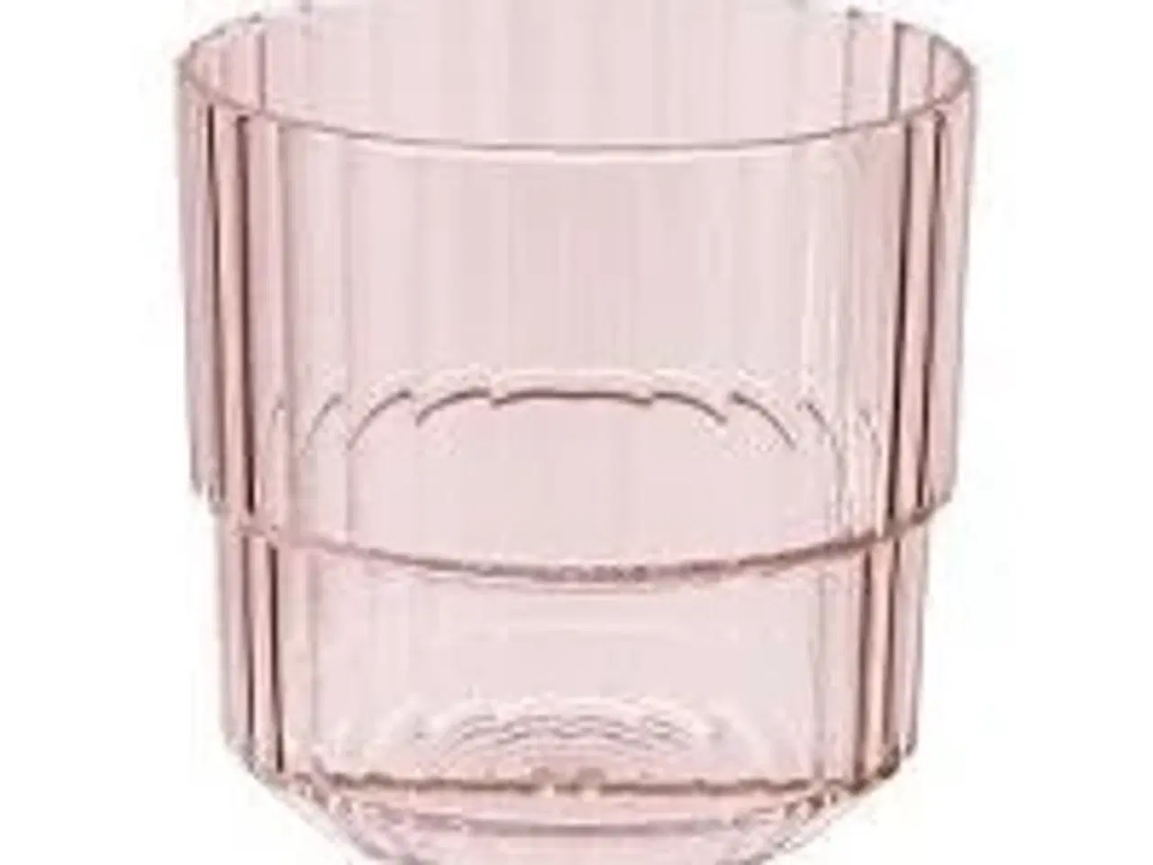Billede 1 - 43 stk. Drikkeglas lyserød 22 cl Linea