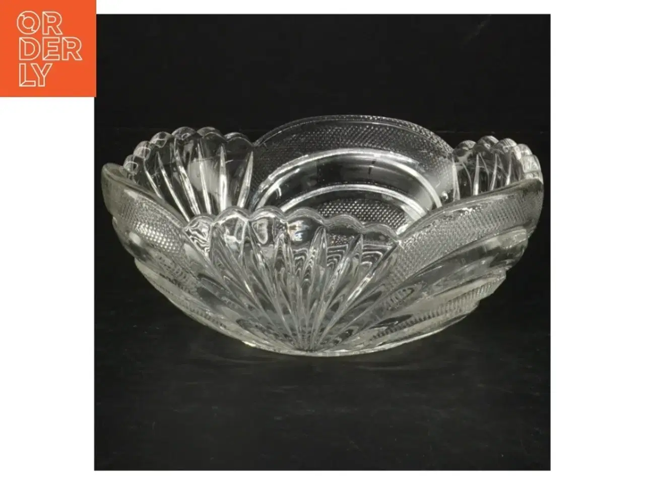 Billede 1 - Gl. Glasskål (str. Ø. 16 cm)
