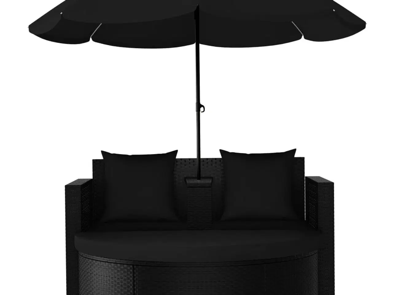 Billede 3 - Liggestol med hynde polyrattan sort