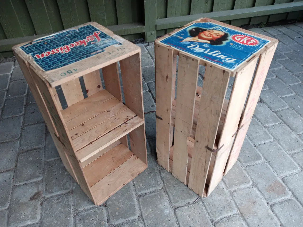 Billede 1 - Appelsinkasser, ægte gamle i træ