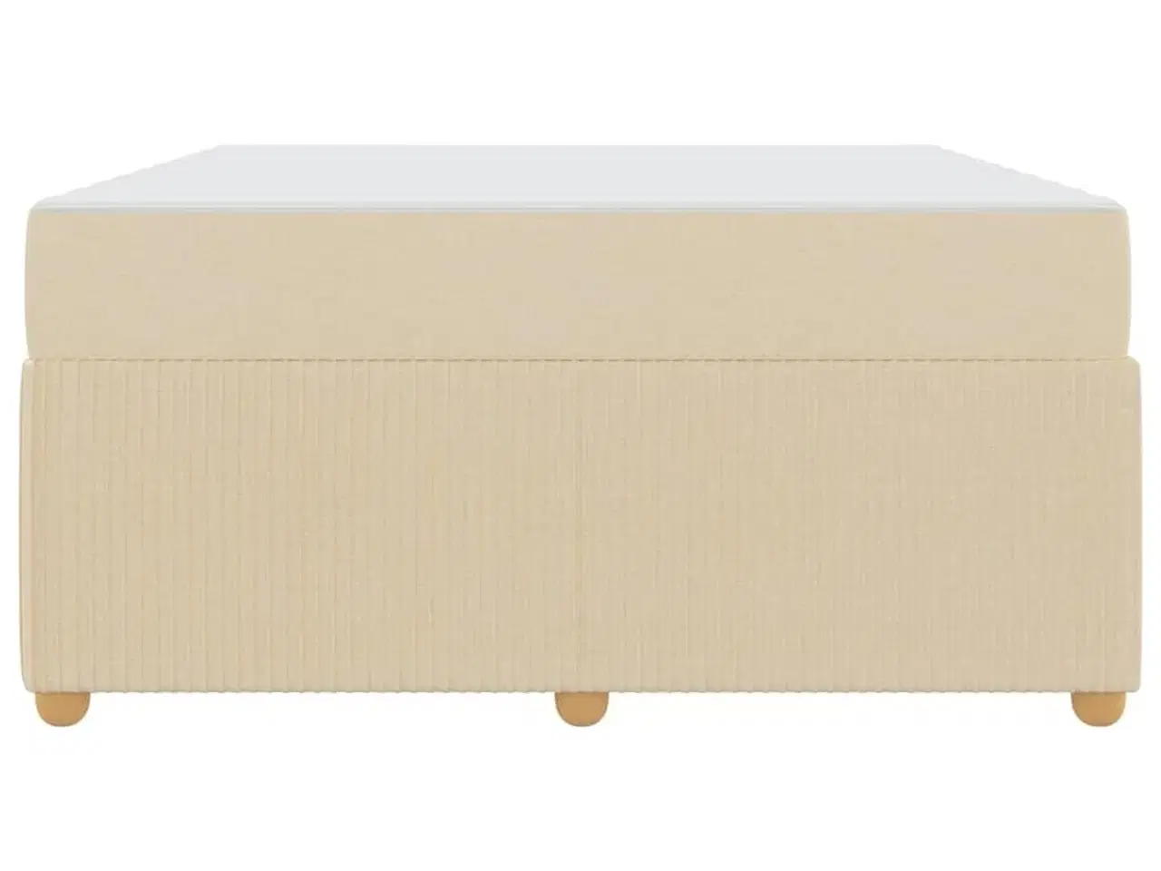 Billede 3 - Sengestel med madras Creme 160 x 200 cm Stof