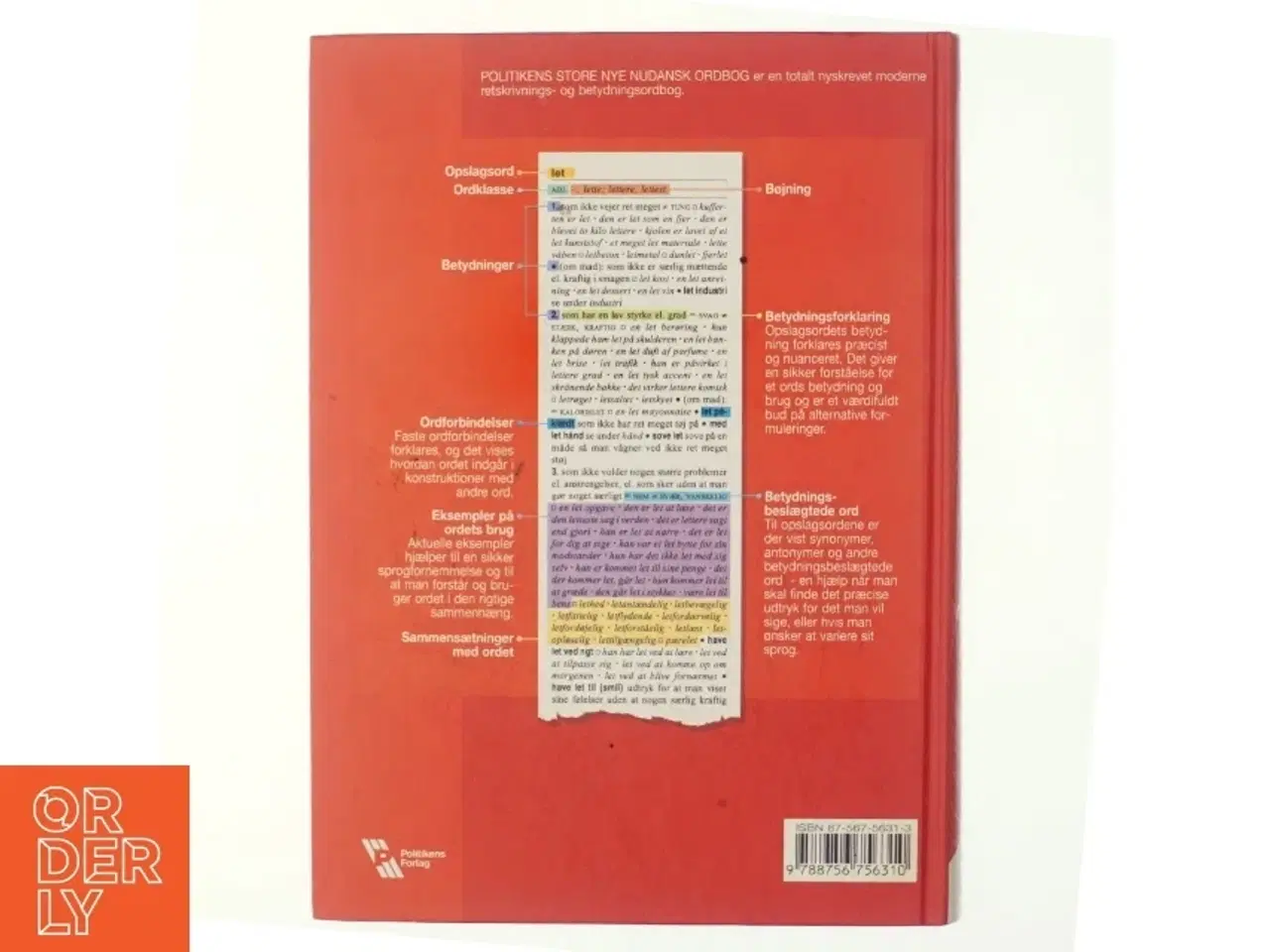 Billede 3 - Politikens Store Nye Nudansk Ordbog (Danish Edition) (Bog)