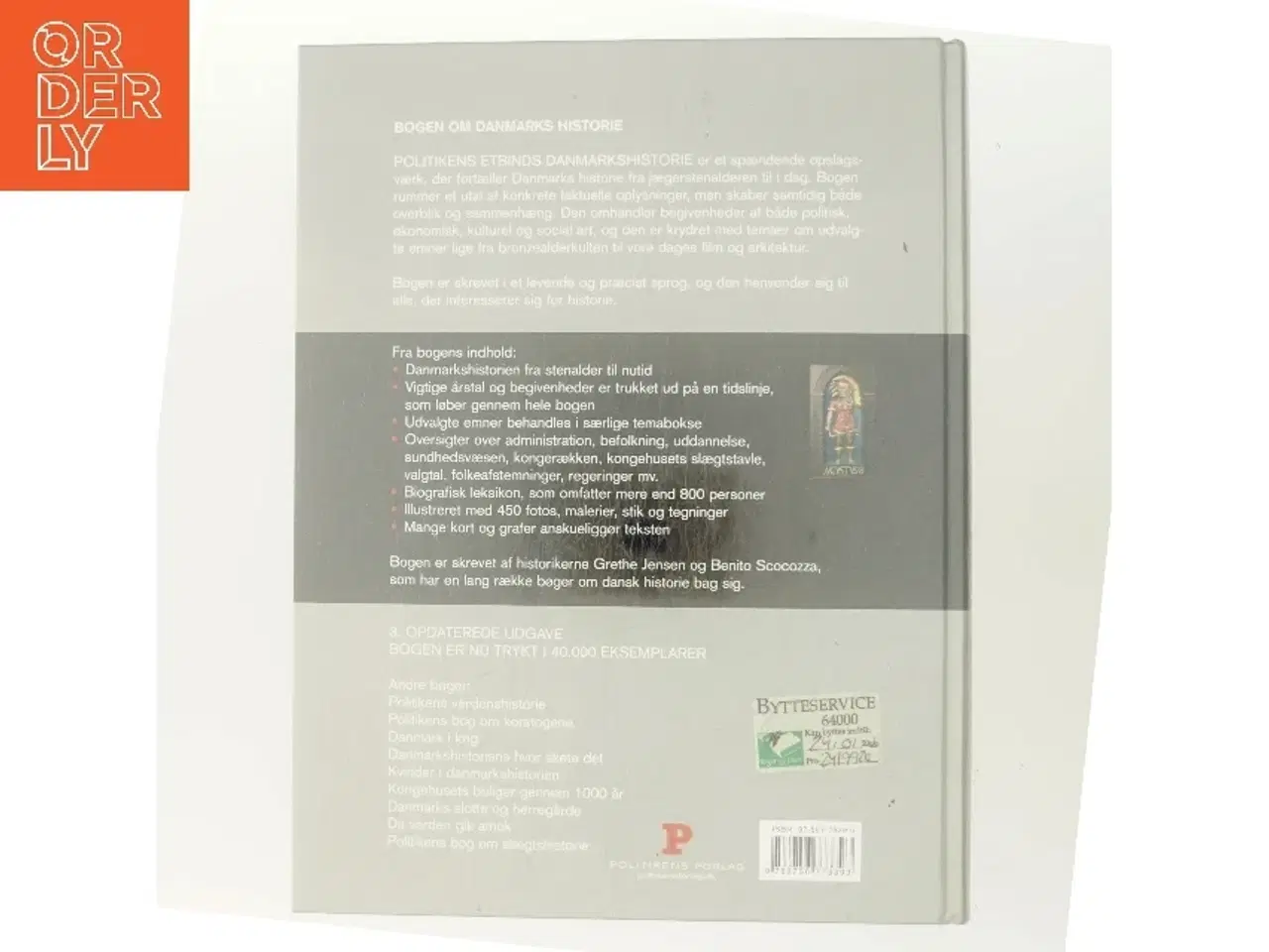 Billede 3 - Politikens étbinds Danmarkshistorie (Bog)