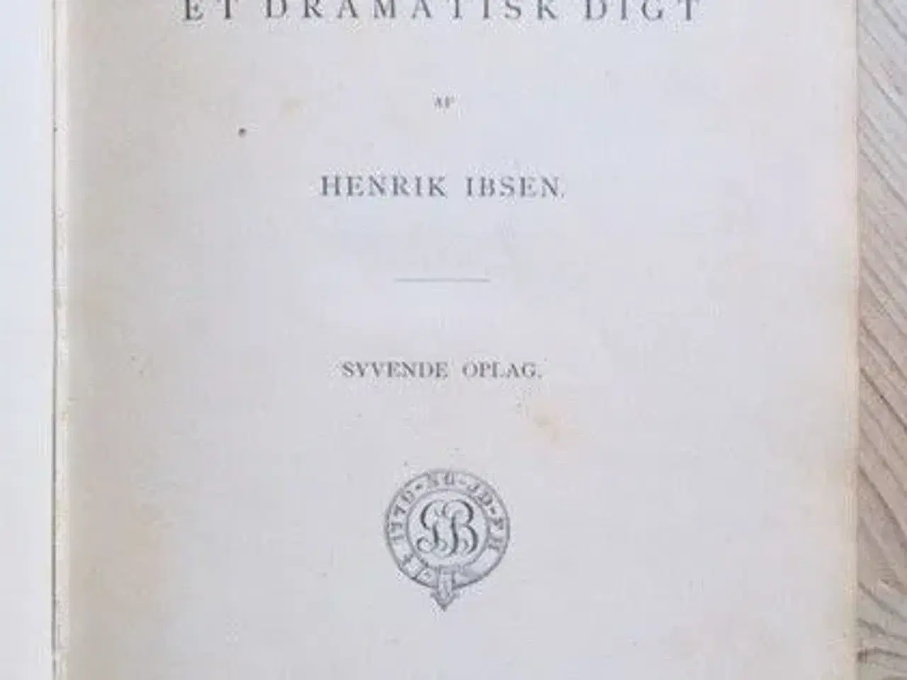 Billede 2 - Henrik Ibsens Brand (1874)