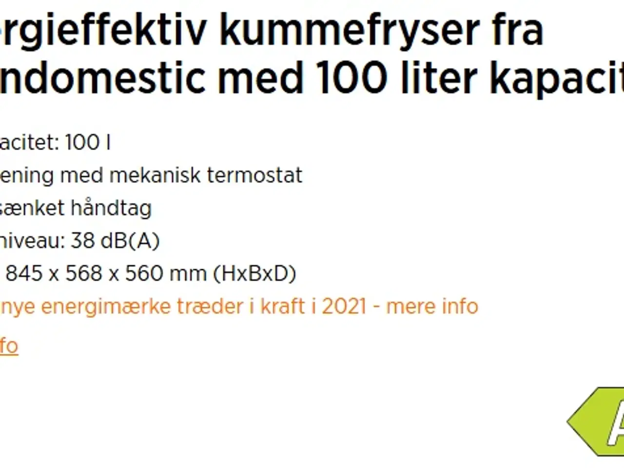 Billede 4 - Kummefryser brugt meget lidt