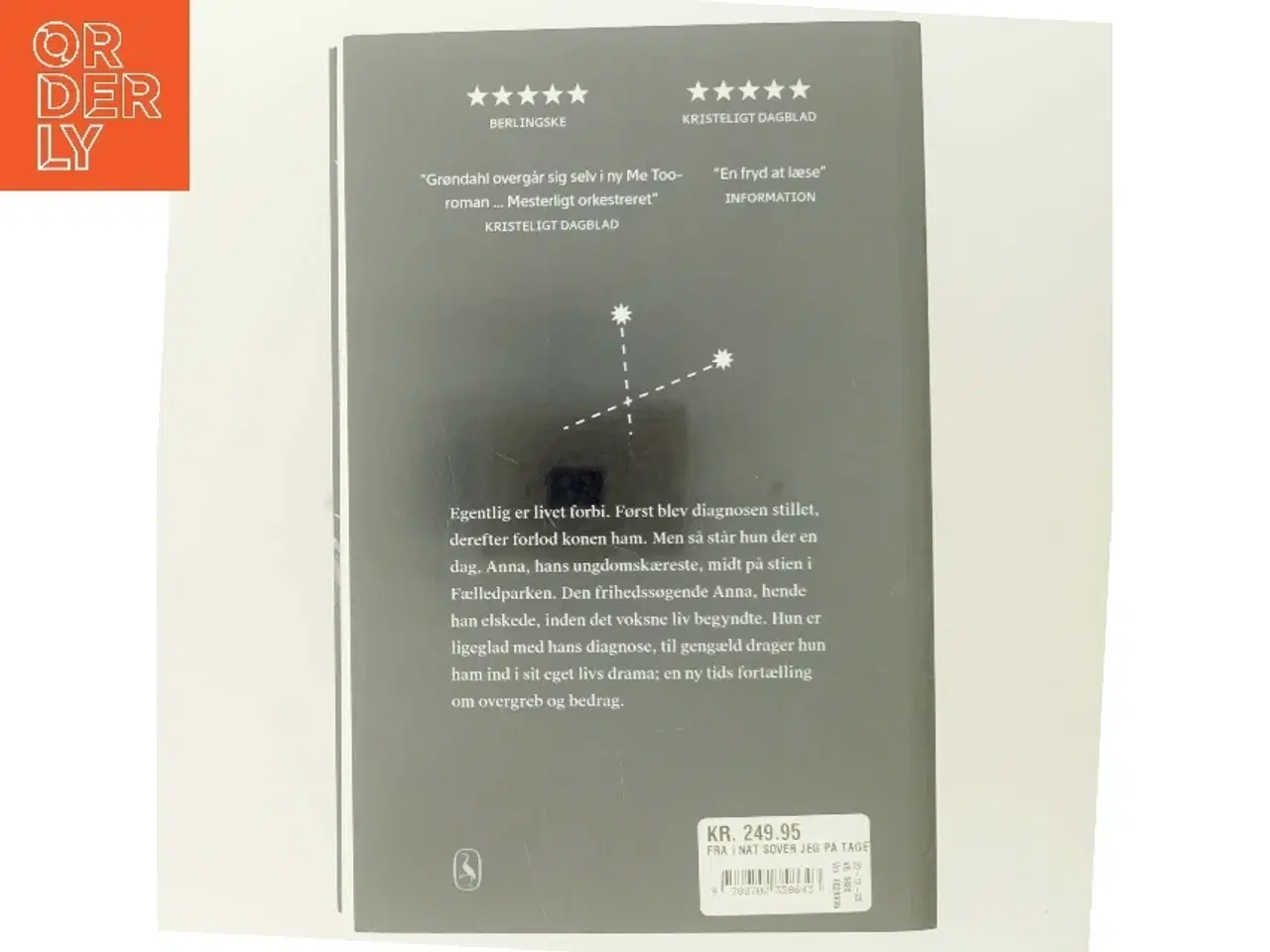 Billede 3 - Fra i nat sover jeg på taget : roman af Jens Christian Grøndahl (Bog)