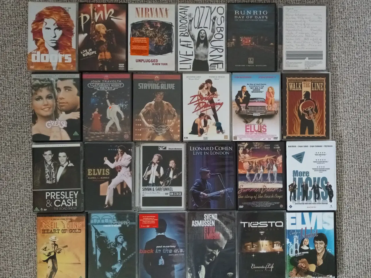 Billede 1 - 6stk=30kr Musikfilm, DVD, musical/dans