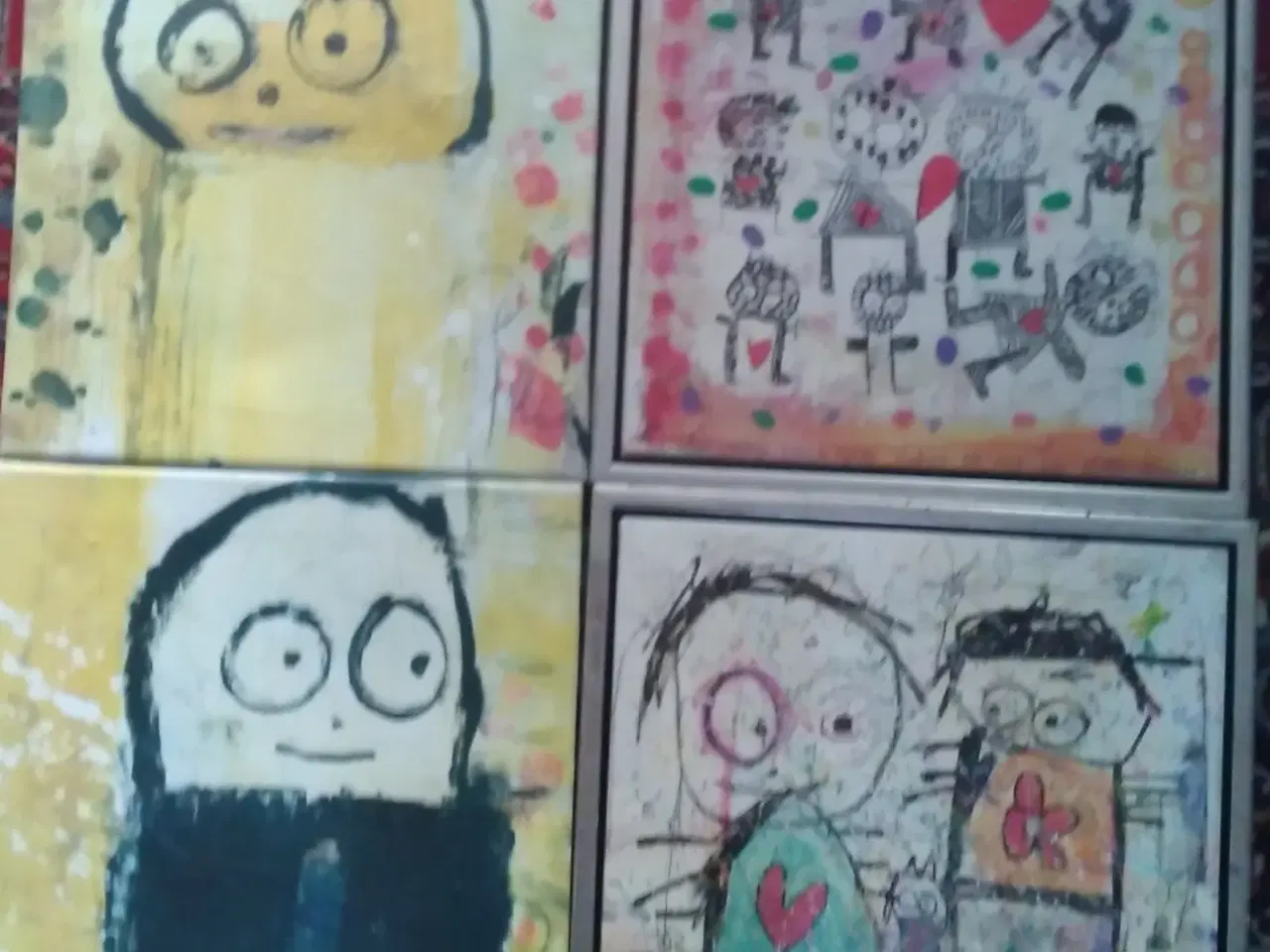 Billede 3 - Poul Pava fire stk tryk på lærred