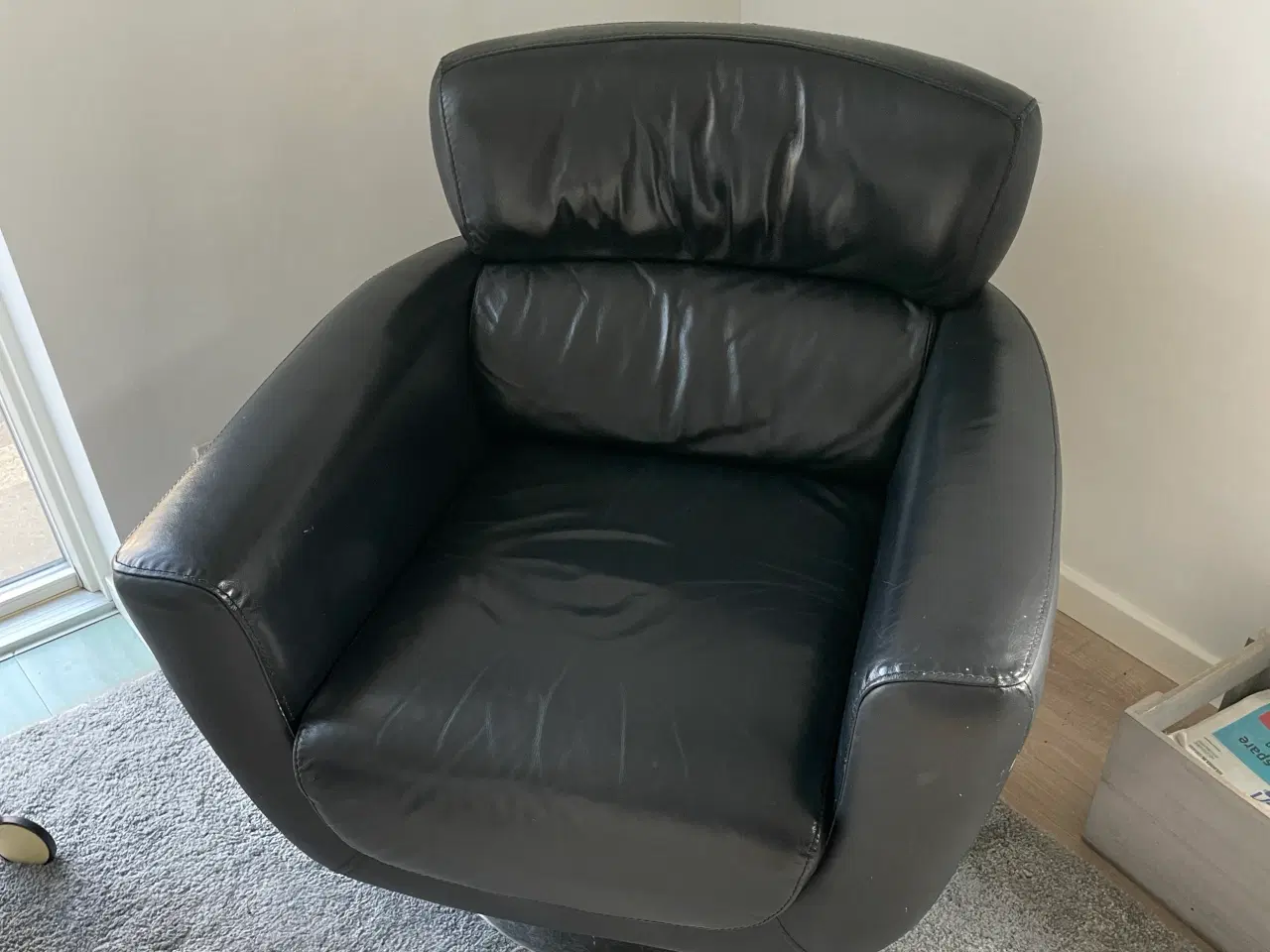 Billede 2 - Sorte Lænestole med drejefod