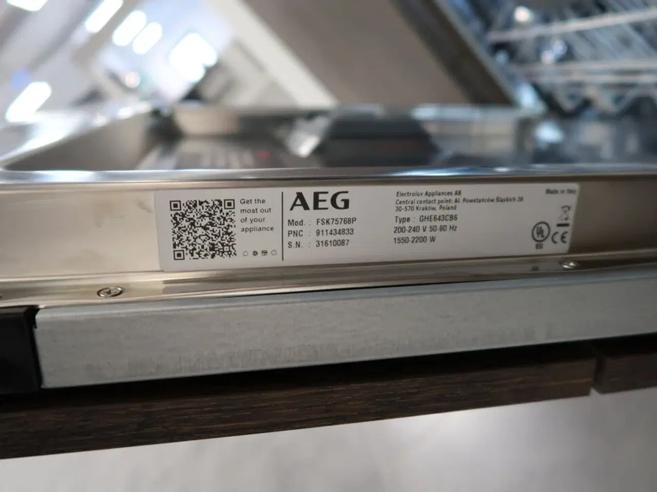 Billede 4 - Integreret opvaskemaskine AEG FSK75768P