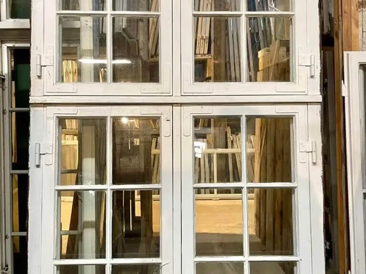 Billede 1 - Originalt, velholdt palævindue m. koblede rammer