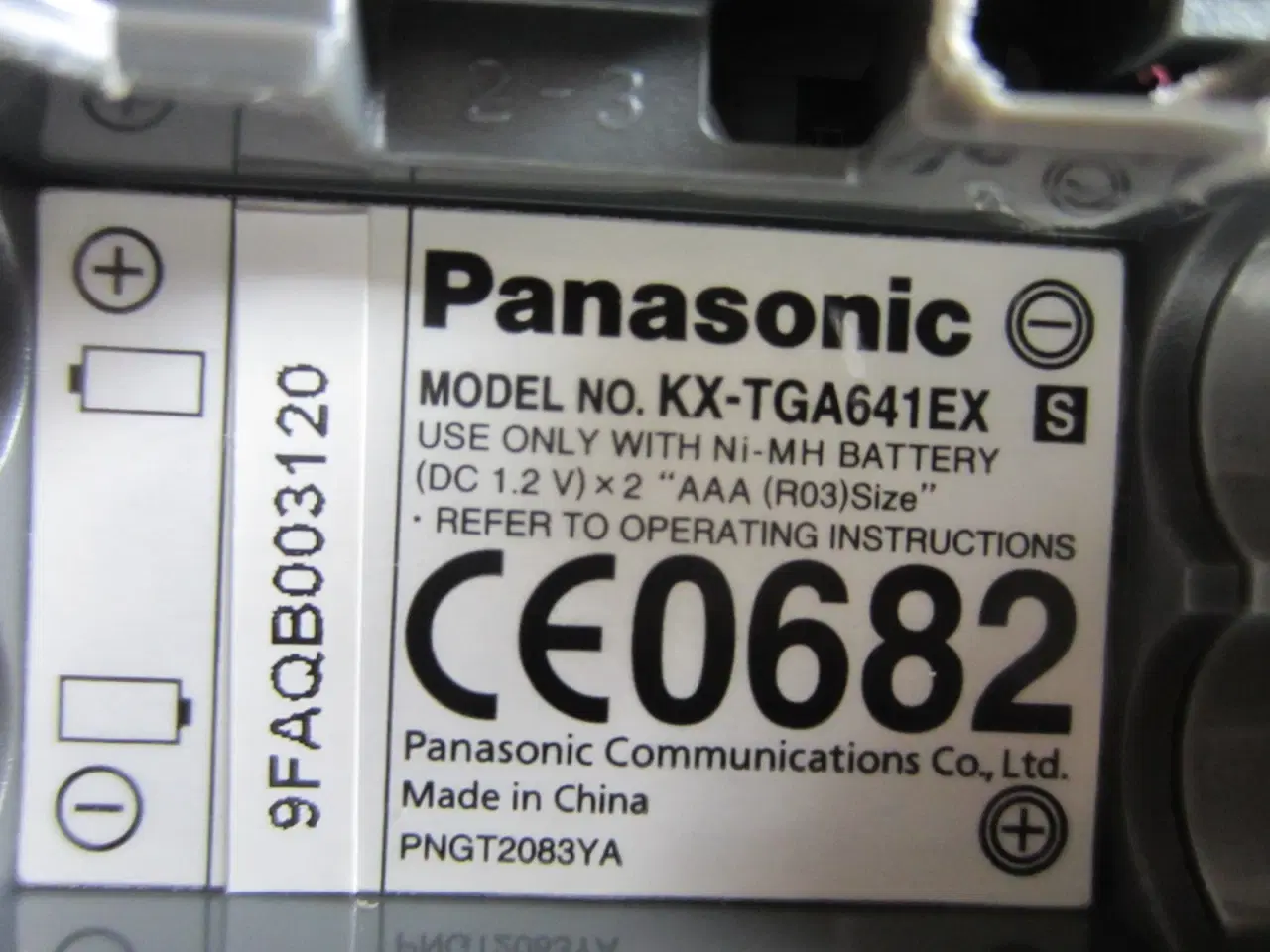 Billede 6 - Panasonic basestation KX-TGA6411NE og bordlader