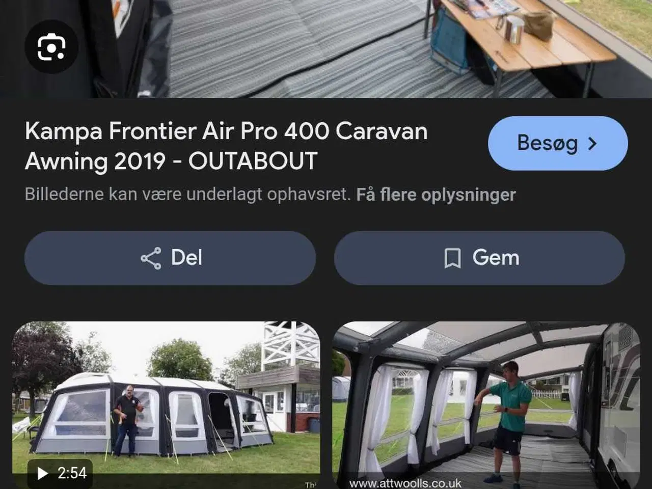 Billede 2 - kampa frontier 400 air pro