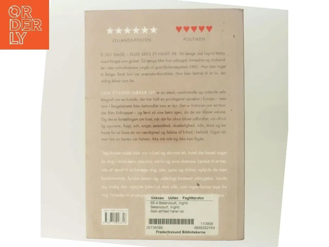 Billede 3 - Selv stilhed hører op af Ingrid Betancourt (Bog)