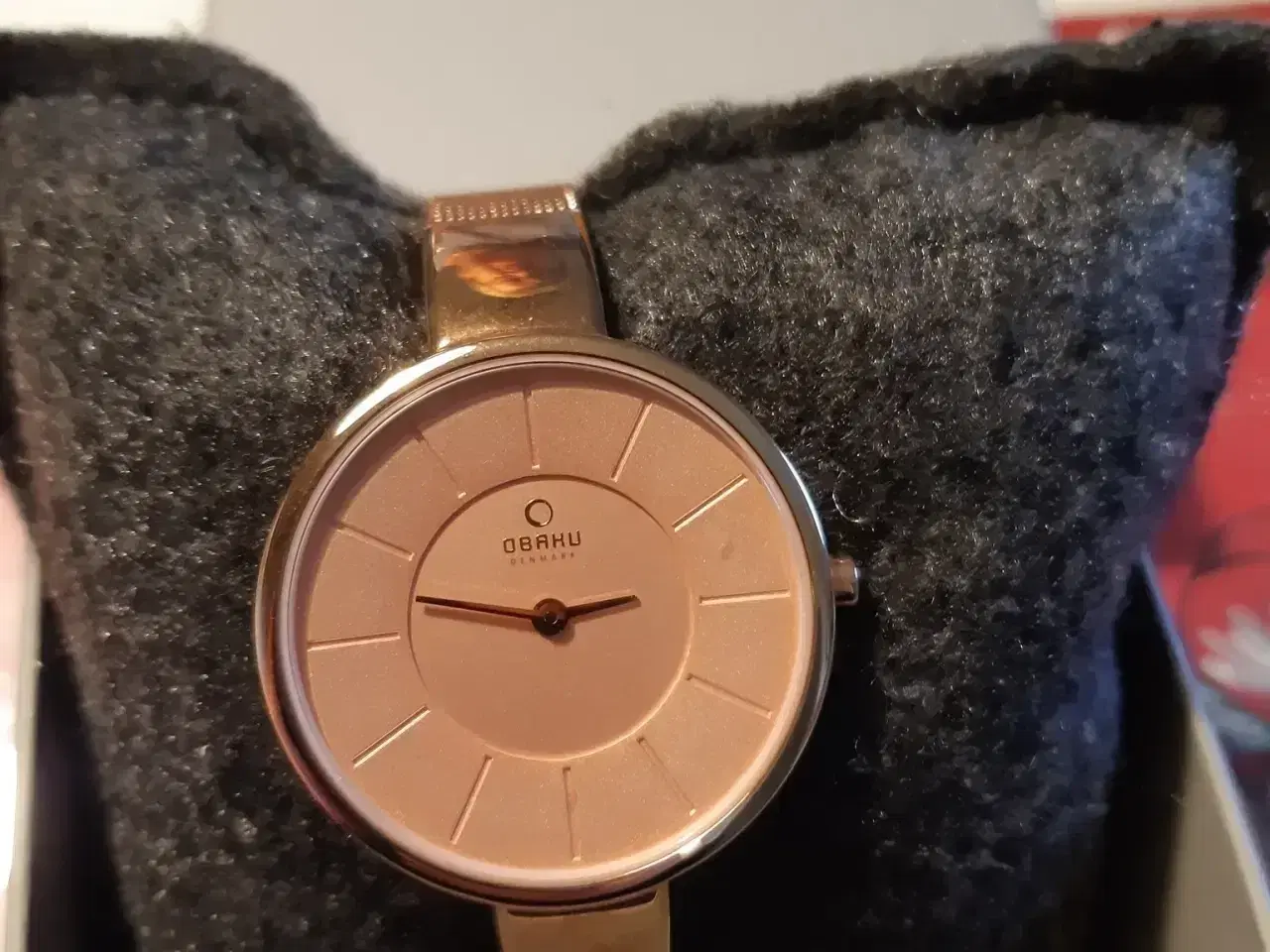 Billede 2 - Obaku sol i rosegold med mesh lænke.