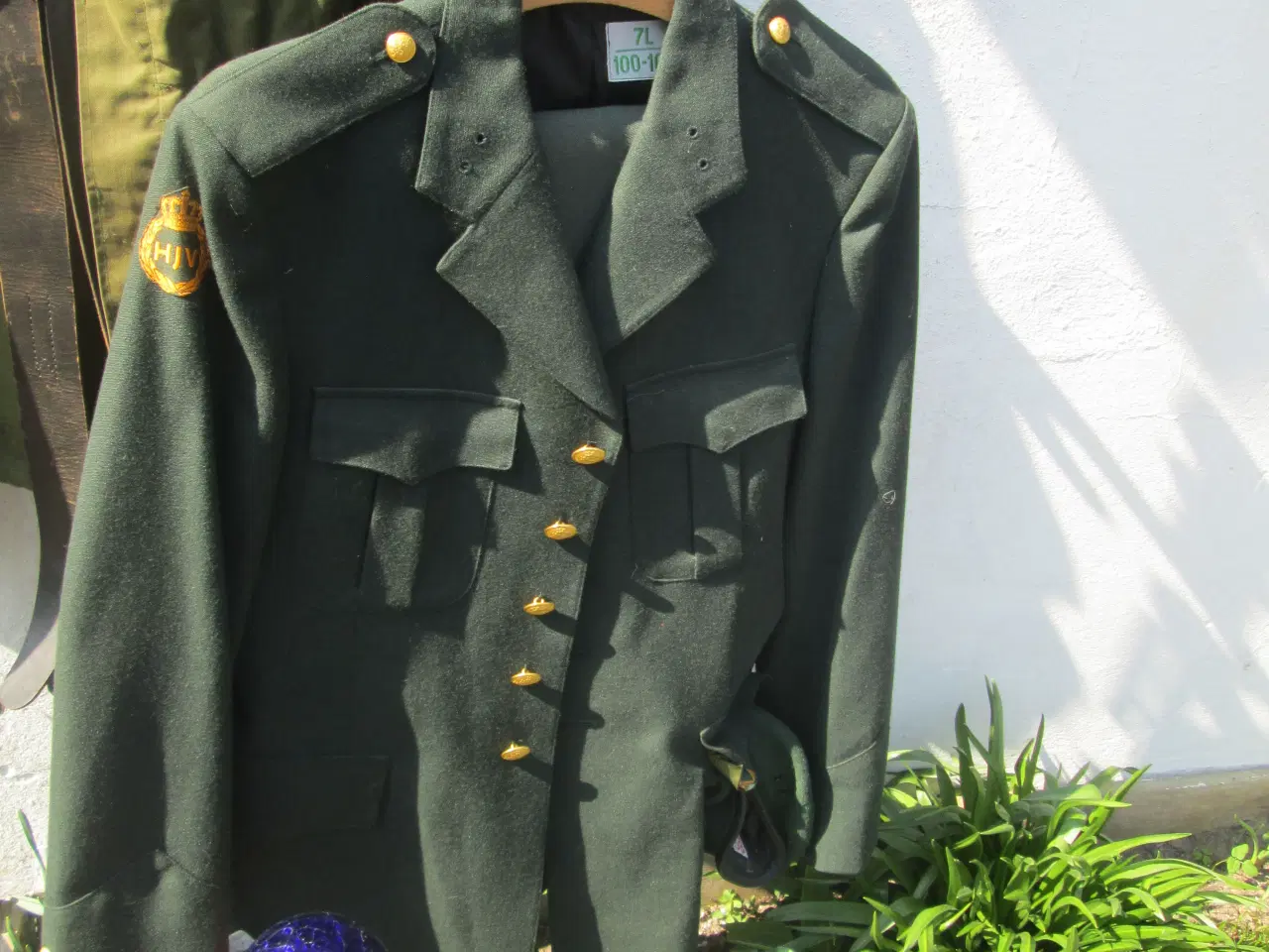 Billede 2 - Hjemmeværnstøj,- frakke, uniformsjakke og hue