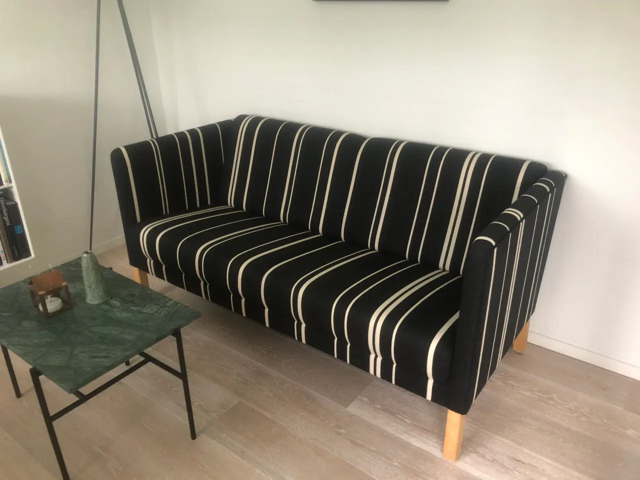 Billede 2 - Erik Jørgensen sofa nr 380 Savak sort/hvid stribet