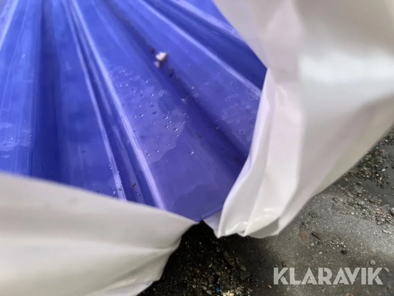Billede 7 - Trapez plader Riaz Blåtonet 5 styk.